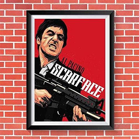 One click creations Scarface Al Pacino Poster Framed for Home Decor ...