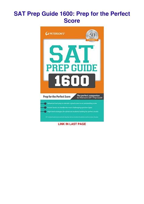 PPT - Read ebook [PDF] SAT Prep Guide 1600: Prep for the Perfect Score ...
