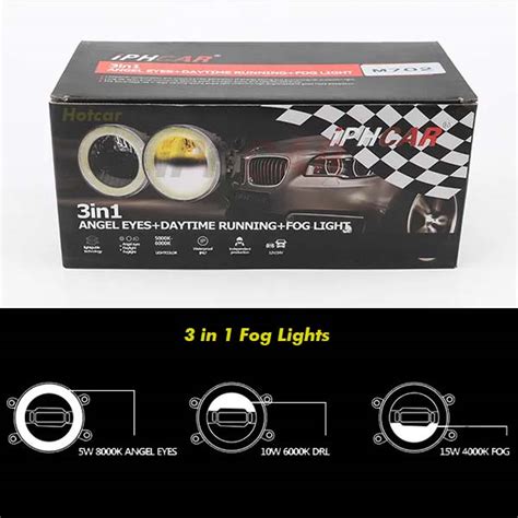 Original iPHCAR 3 in 1 LED Fog Lights (M702) Universal 3 Inch