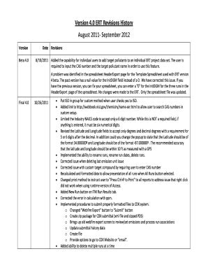 Fillable Online epa Version 4.0 ERT Revisions History - epa Fax Email ...