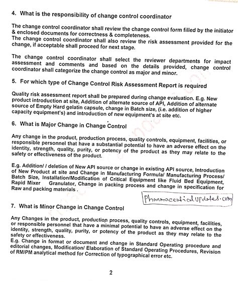 Image result for Change Control Process Questions