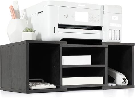 Buy GICLAIN Printer Stand with 2 Tier Storage Shelves, Adjustable ...