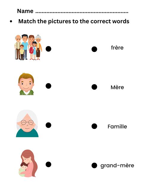 French Family Members Flashcards &Worksheets. Vocab & activity games ...