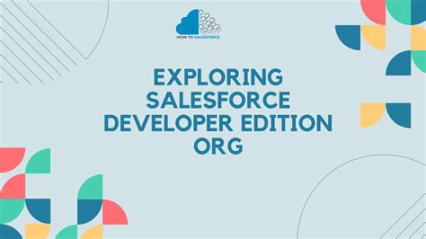 Image result for Salesforce Developer Edition
