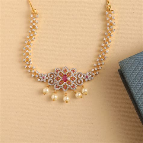 Shop Beli Nakshatra CZ Necklace Set | Tarinika's Indian Jewelry ...
