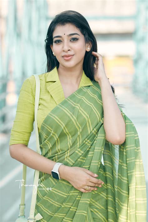 Black & Red Checked Cotton Mangalagiri Saree | Thenmozhi Designs