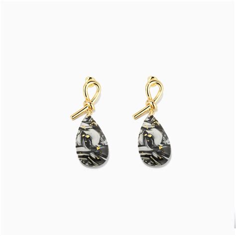 Stylish Water-Drop Shape Marble Earrings | Zeelool Glasses