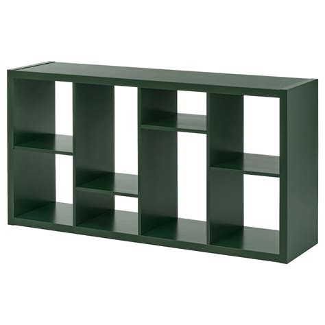 KALLAX shelving unit, dark green, 147x77 cm (575/8x301/8") - IKEA