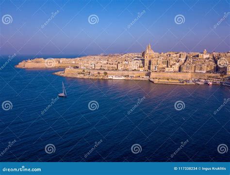 Ancient Capital City of Valletta Malta. Stock Photo - Image of coastline, harbour: 117338234