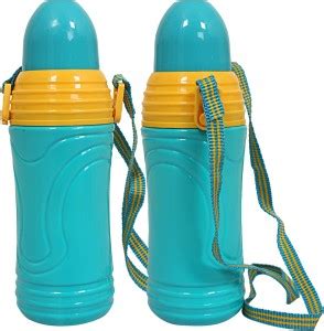 KUBER INDUSTRIES Plastic 2 Pieces School /Kids Water Bottle (Green ...