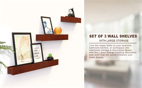 Home Sparkle Floating Wall Shelf | MDF Wall Shelves for Living Room ...