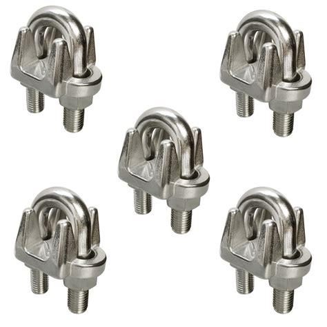 Buy 5 Pc 1/8'' Marine Stainless Steel 316 Heavy Duty Wire Rope Clips ...