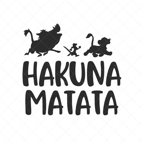 Buy Hakuna Matata SVG Timon and Pumbaa Png Eps Dxf Cricut Online in ...