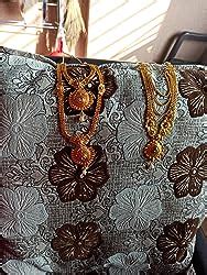 Sukkhi Traditional Pearl Gold Plated Long Haram Necklace Set Combo For ...