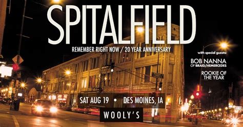 Spitalfield with Bob Nanna & Rookie Of The Year at Woolys, Wooly's, Des ...