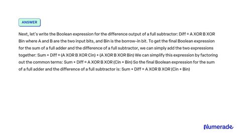 Image result for Full Adder Boolean Expression