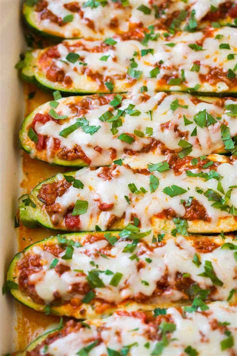 Lasagna Zucchini Boats Recipe - Cooking Classy