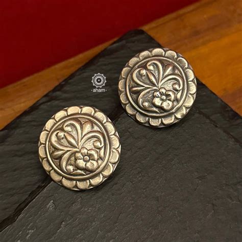 Studs – aham jewellery | handcrafted silver jewellery