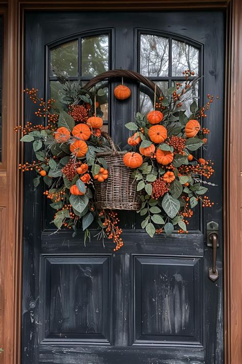 49 Fall Wreath Ideas: Eye-Catching Designs for Autumn Doors | Fall ...