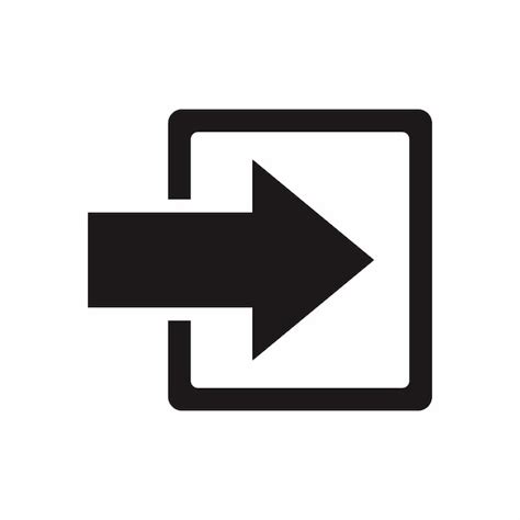 Illustration login icon flat style | Premium Vector