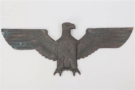 ratisbon's | Third Reich important bronze wall eagle - 96.5x38 ...