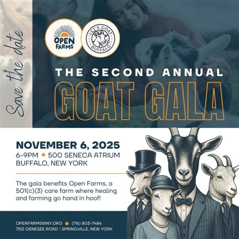 2nd Annual Goat Gala, 500 Seneca St, Buffalo, 6 November 2025 | AllEvents