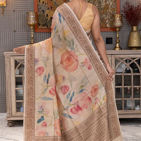 Tussar Digital Banarasi – Ethnic Boutique