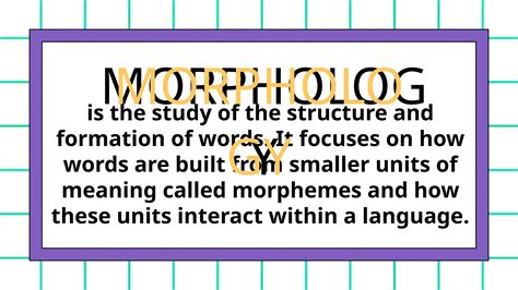 morphology and its definition and its importance | PPT