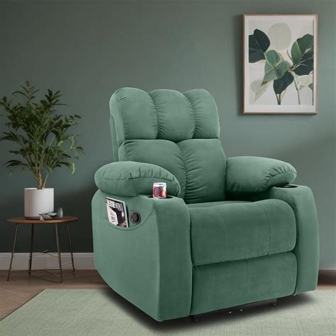 Little NAP Helios Single Seater Manual Recliner | Soft Suede Fabric ...
