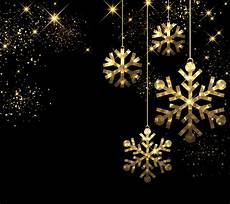 Gold Snowflake Black Background by Snow Winter Snowflake Background Decoration Gold Snowflake Black Background