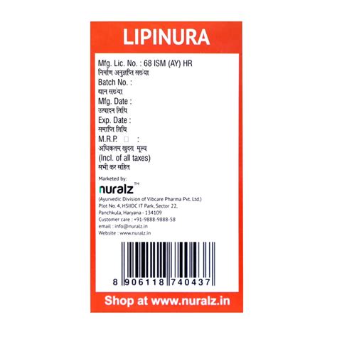 Nuralz Lipinura Capsules (60 Capsules) (30 Capsules X 2) – Uniherbs India