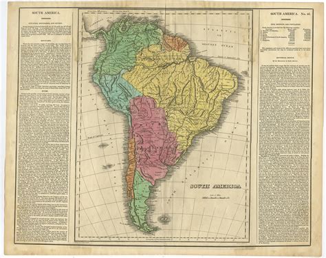 High quality 1777 ORIGINAL Huge Map of South America wayanadwildlifesanctuary.com