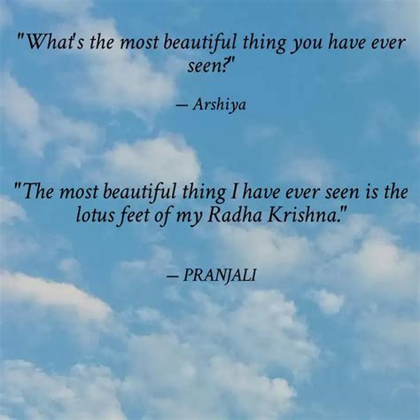 "The most beautiful thing... | Quotes & Writings by Avantika Kesarwani ...