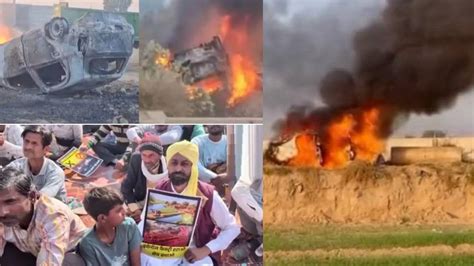 Rajasthan hanumangarh farmers police clash ethanol factory protest ...