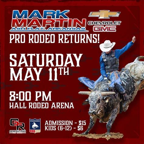 Mark Martin Pro Rodeo, Hall Rodeo Arena, Ash Flat, 11 May 2024 | AllEvents