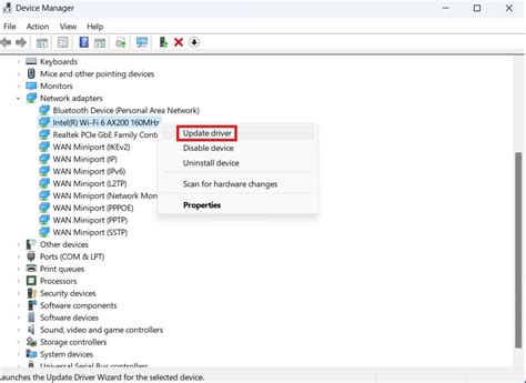 Update Network Adapter Driver 的图像结果