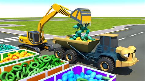 超大型卡车 少儿益智早教动画 工程车玩具动画片 儿童挖掘机视频_腾讯视频