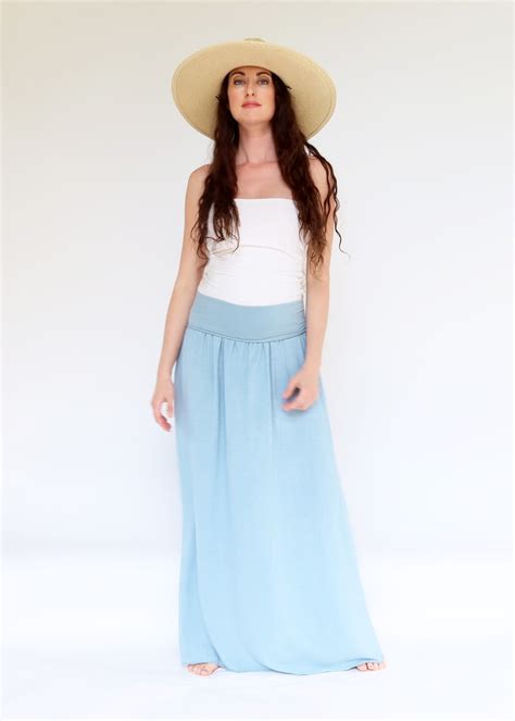 Anoki Long Skirt - knit fabric – Gaia Conceptions
