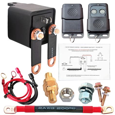 ZOZOMOTORS Battery Disconnect Switch Side Post 12V Remote Side Post ...