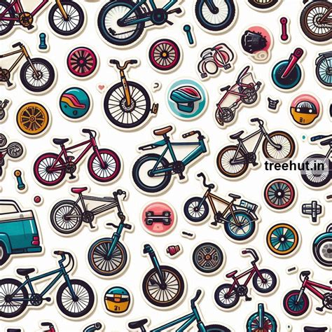 Printable Bike Stickers and 50 Bicycle Craft Activities for Kids ...