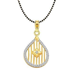 Buy Vighnaharta Guitar Flora Gold and Rhodium Plated Mangalsutra Chain ...