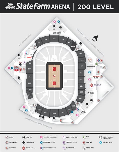 Arena Maps | State Farm Arena