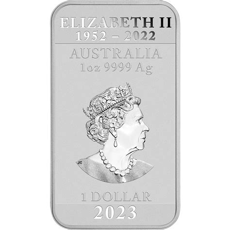 2023 P Australia Silver Dragon Rectangle Coin 1 oz $1 Twenty Coins in ...