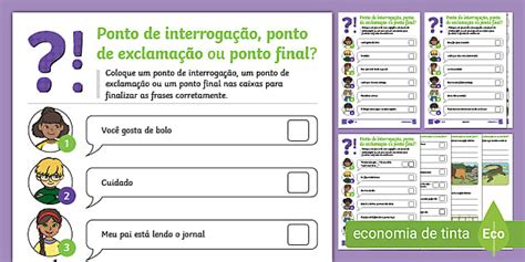 Ponto de interrogação, ponto de exclamação ou ponto final?