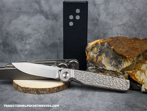 Tactile Knife Co. Exclusive Rockwall Thumbstud Gray Jigged Titanium Ma ...