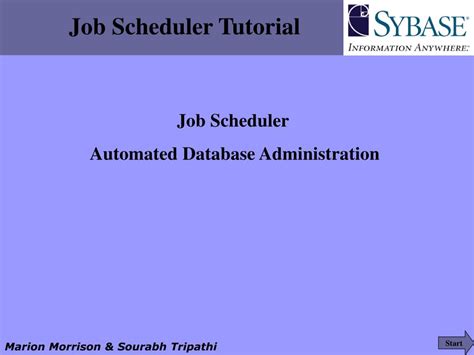 Job Scheduler Tutorial 的图像结果