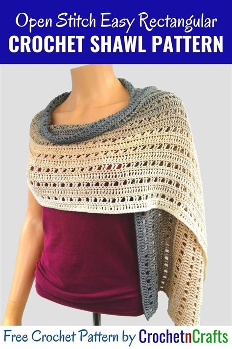 Crochet Rectangular Shawl 的图像结果