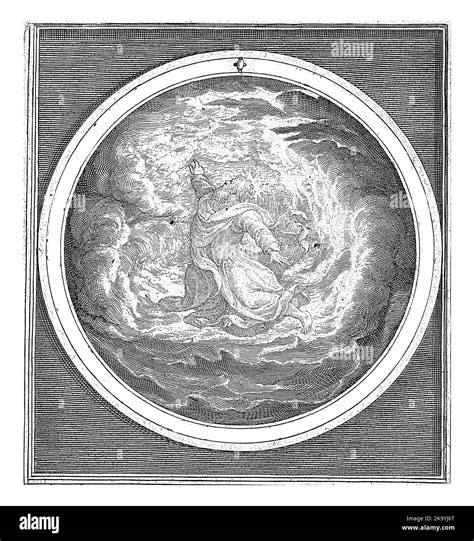 First day of creation: God creates heaven and earth. In medallion with ...