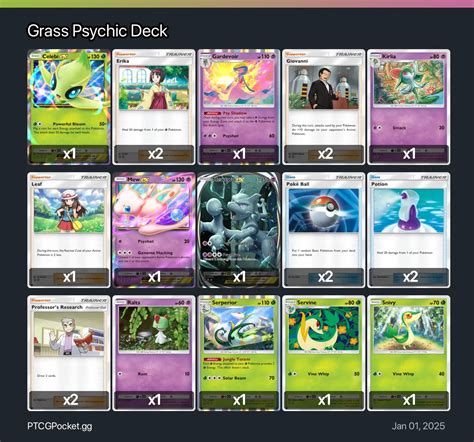 Grass Psychic Deck - Pokémon TCG Pocket