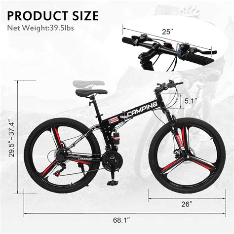 Ktaxon Foldable Mountain Bike 26 Inch Bike 21-Speed India | Ubuy